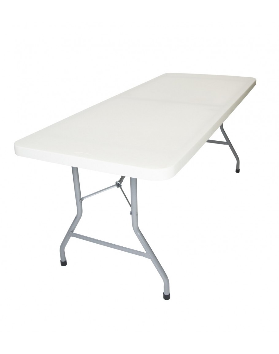 8 Foot Banquet Plastic Blow Mold Folding Table for Sale